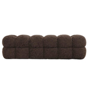 Bankje Teddy Springt 100% Polyester Bruin 160x45x43 cm-Bankjes-PTMD