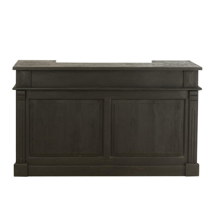 Decoratie Zwart Mangohout hout 55x180 cm-Wanddecoratie-J-Line