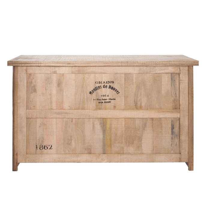 Wandplank Naturel Mangohout hout 55x180 cm-Wandplanken-J-Line