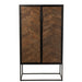 Bar Cabinet Ano Iron | Mango Hout Zwart | Brown-Opbergkasten-J-Line