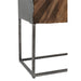 Bar Cabinet Shanil 2 Doors Hout | Iron Natuurlijk | Grey-Opbergkasten-J-Line