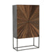 Bar Cabinet Shanil 2 Doors Hout | Iron Natuurlijk | Grey-Opbergkasten-J-Line