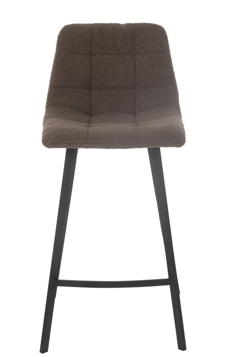 Bar Chair Kent Metal/Polyester Brown-Barkrukken-J-Line