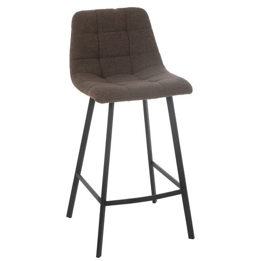 Bar Chair Kent Metal/Polyester Brown-Barkrukken-J-Line