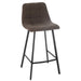 Bar Chair Kent Metal/Polyester Brown-Barkrukken-J-Line