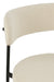 Barkruk Bar Stoel Bouclé Plywood/Polyester Wit/Zwart-Barkrukken-J-Line