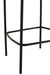 Barkruk Bar Stoel Bouclé Plywood/Polyester Wit/Zwart-Barkrukken-J-Line