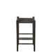 Barkruk Bar Stoel Orient Beech Hout/Rope Zwart 38x38x66.4 cm-Barkrukken-J-Line