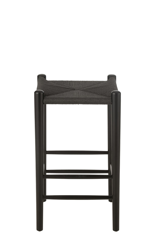 Barkruk Bar Stoel Orient Beech Hout/Rope Zwart-Barkrukken-J-Line