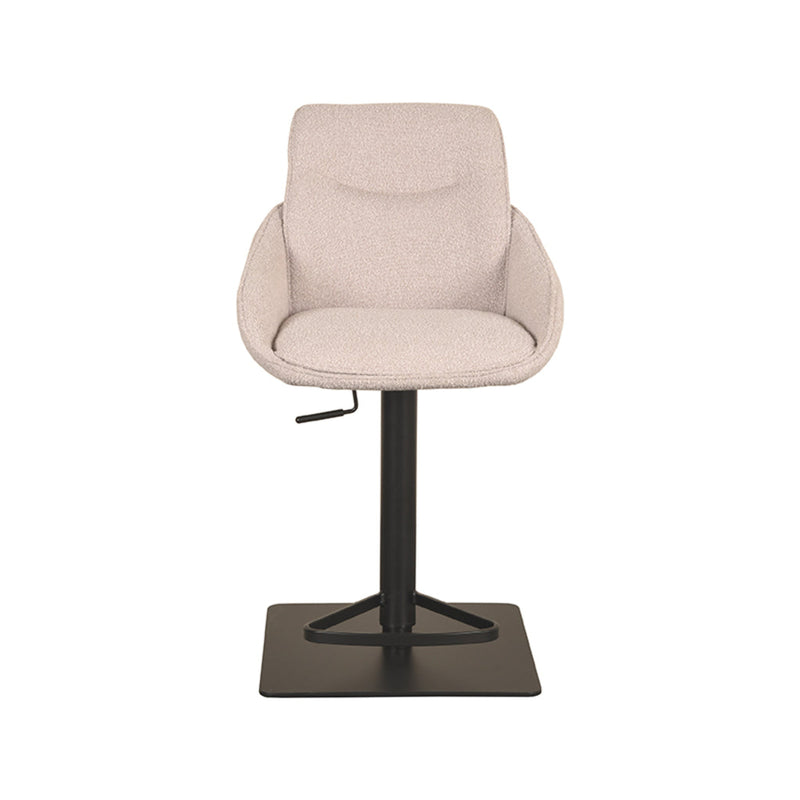 Barkruk Beauty Naturel Boucle Gaslift 52x89x113 cm-Barkrukken-LABEL51