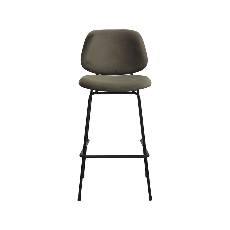 Barkruk Bello Hunter Fluweel Hoog 46x53x105 cm-Barkrukken-LABEL51