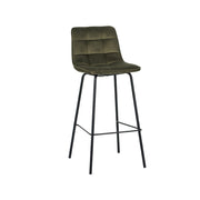 Barkruk Bistro Hunter Fluweel Hoog #2 44x51x115 cm-Barkrukken-LABEL51