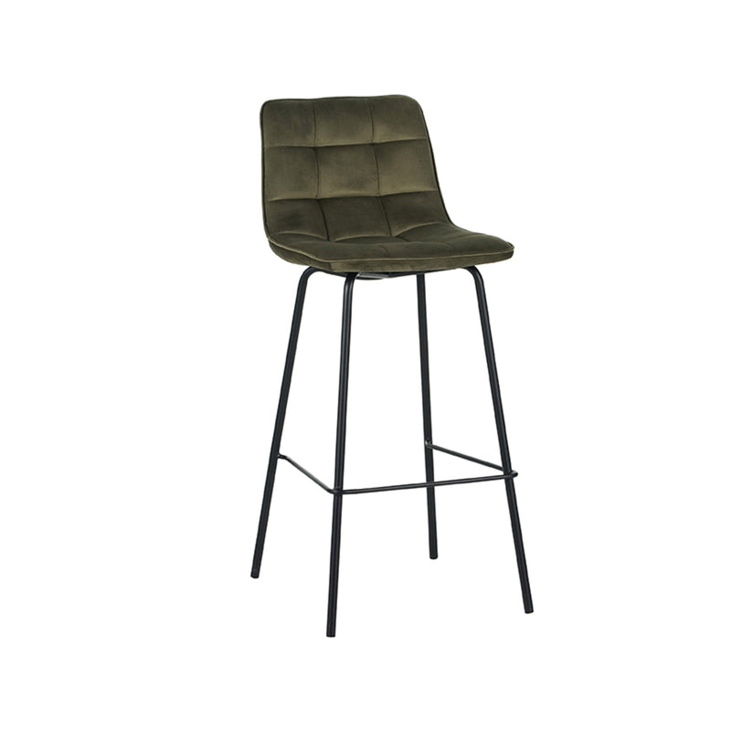 Barkruk Bistro Hunter Fluweel Hoog #2 44x51x115 cm-Barkrukken-LABEL51