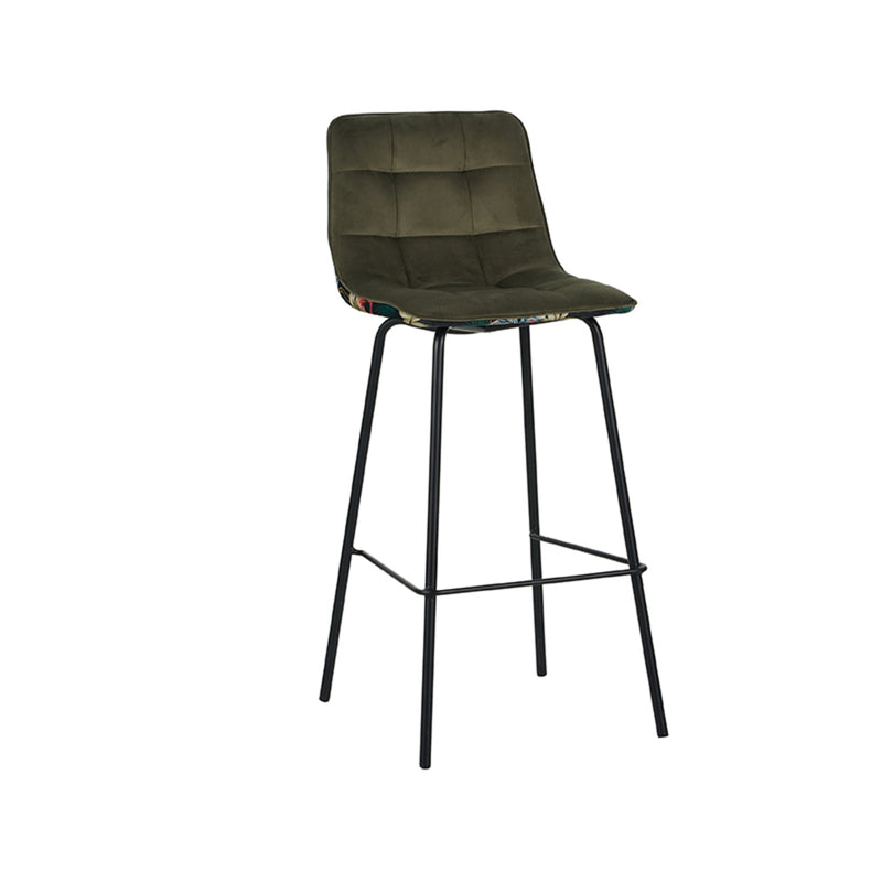Barkruk Bistro Hunter Fluweel Hoog 44x51x115 cm-Barkrukken-LABEL51