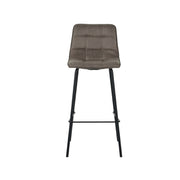 Barkruk Bistro Taupe Micro Suede Hoog 44x51x115 cm-Barkrukken-LABEL51