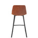 Barkruk Bronze Sponge 43 cm 43x46x95 cm-Barkrukken-J-Line