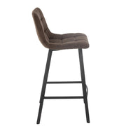 Barkruk Bruin Polyester 43 cm 43x46x95 cm-Barkrukken-J-Line