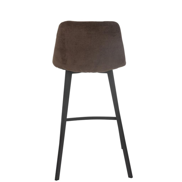 Barkruk Bruin Polyester 43 cm-Barkrukken-J-Line