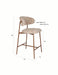 Barkruk Claes Multicolour Polyester Beige 65cm