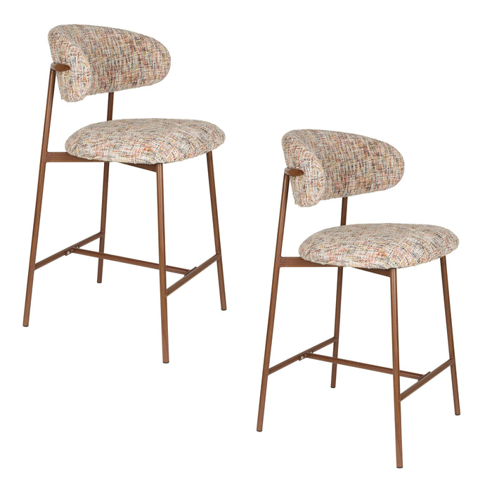 Barkruk Claes Multicolour Polyester Beige 65cm