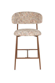 Barkruk Claes Multicolour Polyester Beige 65cm-Barkrukken-Creating Home