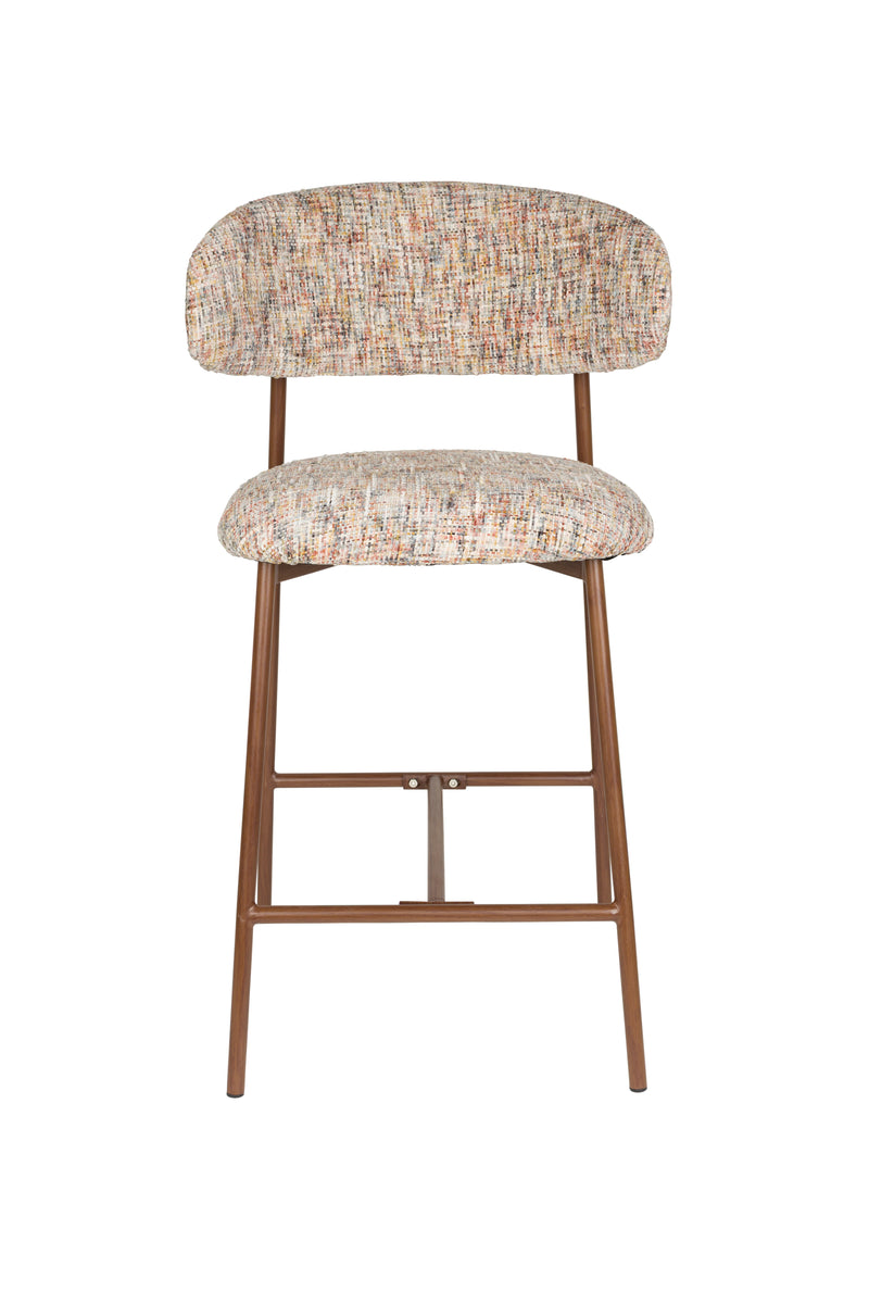 Barkruk Claes Multicolour Polyester Beige 65cm-Barkrukken-Creating Home