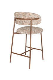 Barkruk Claes Multicolour Polyester Beige 65cm-Barkrukken-Creating Home