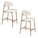 Barkruk Claes Off-white Polyester Wit 65cm