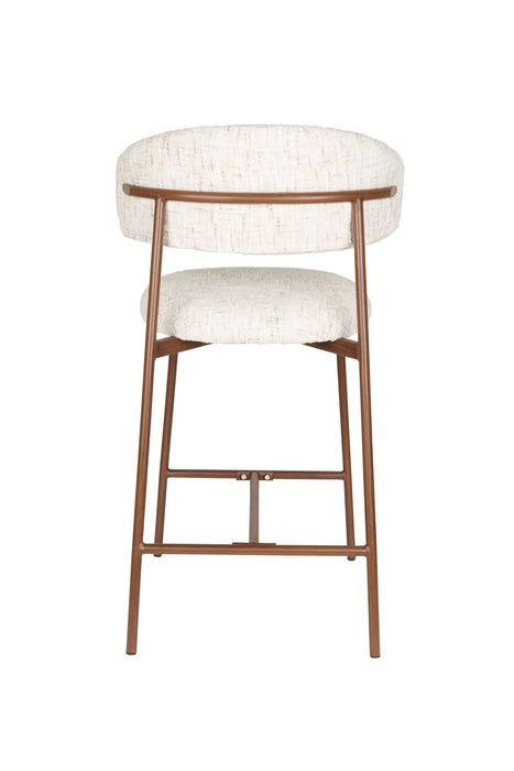 Barkruk Claes Off-white Polyester Wit 65cm-Barkrukken-Creating Home