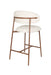 Barkruk Claes Off-white Polyester Wit 65cm-Barkrukken-Creating Home