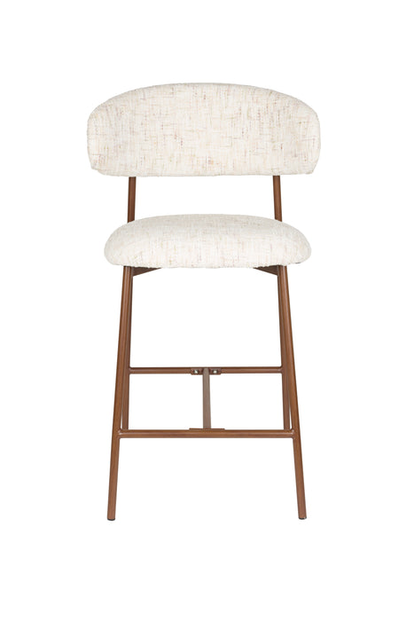 Barkruk Claes Off-white Polyester Wit 65cm-Barkrukken-Creating Home