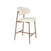 Barkruk Claes Off-white Polyester Wit 65cm-Barkrukken-Creating Home