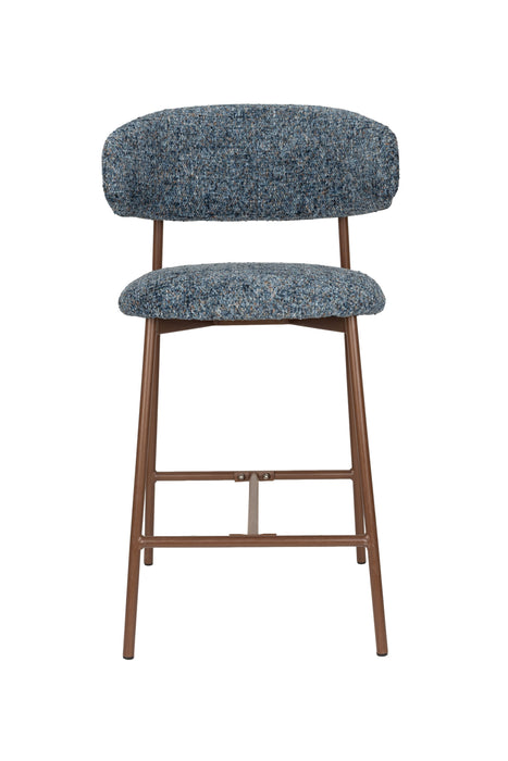 Barkruk Claes Polyester Blauw 65 cm – productaanzicht