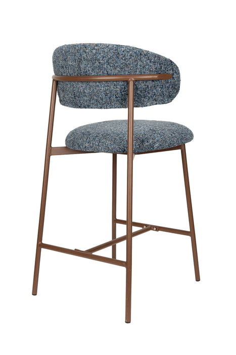 Barkruk Claes Polyester Blauw 65 cm – productaanzicht 3