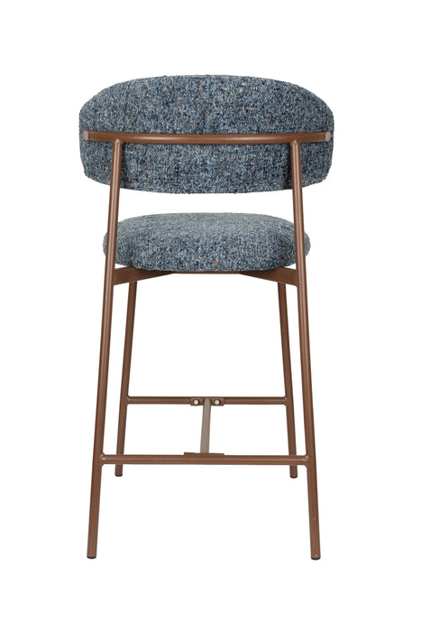 Barkruk Claes Polyester Blauw 65 cm – productaanzicht 4