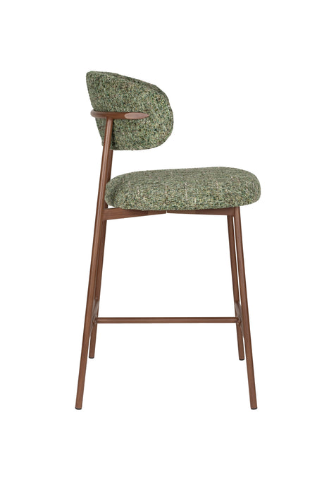 Barkruk Claes Counterstool Polyester, Metaal Groen 65cm, sfeerbeeld 4