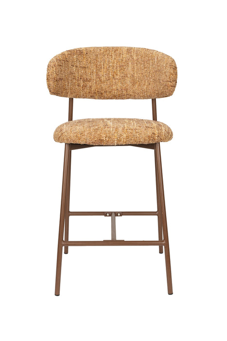 Barkruk Claes Polyester Okergeel 65 cm – productaanzicht