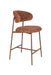 Barkruk Claes Polyester Terracotta 65cm-Barkrukken-Creating Home