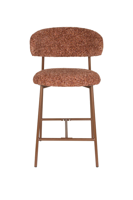 Barkruk Claes Polyester Terracotta 65cm-Barkrukken-Creating Home