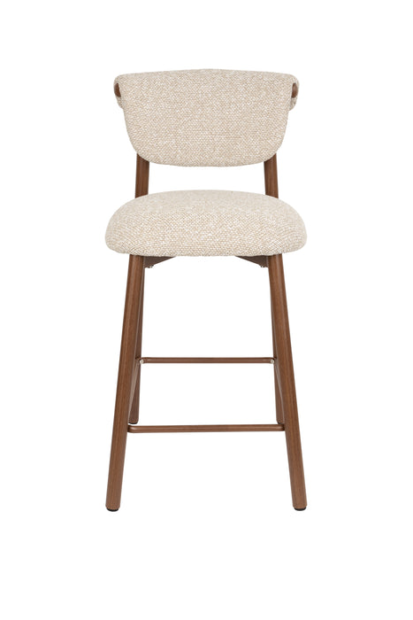 Barkruk Lee Counter Chair Polyester, Metaal Beige 65.7cm, sfeerbeeld 8