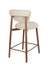 Barkruk Lee Counter Chair Polyester, Metaal Beige 65.7cm, sfeerbeeld 9