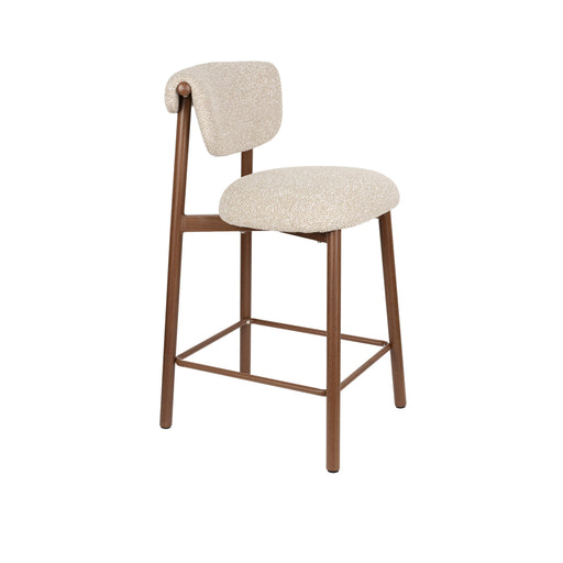Barkruk Counter Lee Polyester Beige 65.7cm-Barkrukken-Creating Home