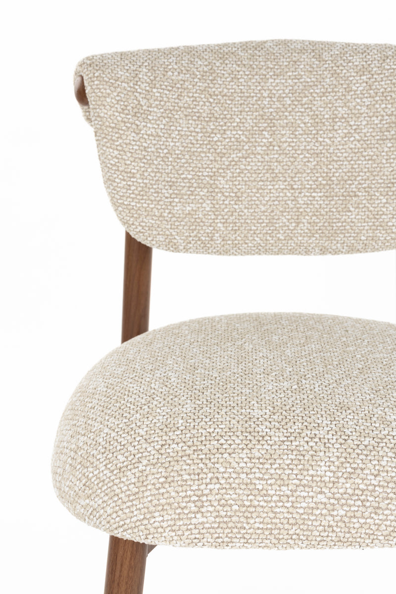 Barkruk Counter Lee Polyester Beige 65.7cm-Fauteuils-Creating Home