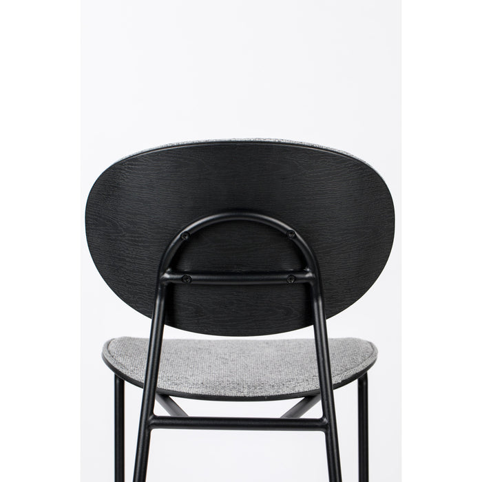 Barkruk Donny Stof Grijs 66cm-Barkrukken-Creating Home