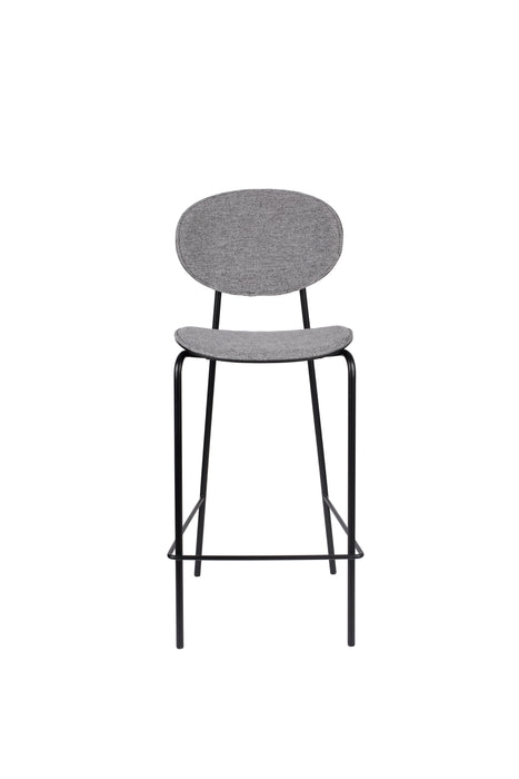 Barkruk Donny Stof Grijs 66cm-Barkrukken-Creating Home