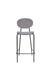 Barkruk Donny Stof Grijs 66cm-Barkrukken-Creating Home