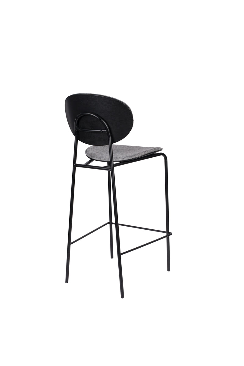 Barkruk Donny Stof Grijs 66cm-Barkrukken-Creating Home