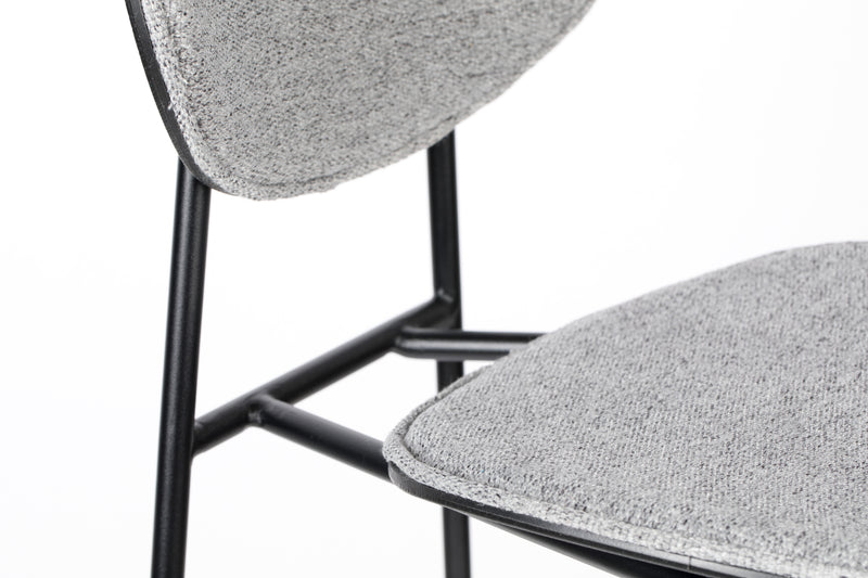 Barkruk Donny Stof Grijs 66cm-Barkrukken-Creating Home