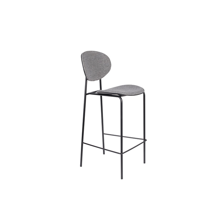 Barkruk Donny Stof Grijs 66cm-Barkrukken-Creating Home