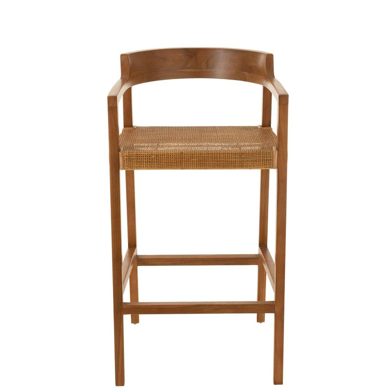 Barkruk Emma Teakhout Bruin 78 cm 53x55x100 cm-Barkrukken-J-Line